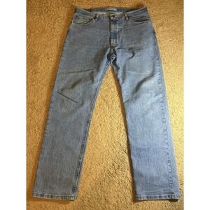Wrangler Jeans Men's 38x32 Wicking Medium Blue Wash Denim Straight Leg 90's